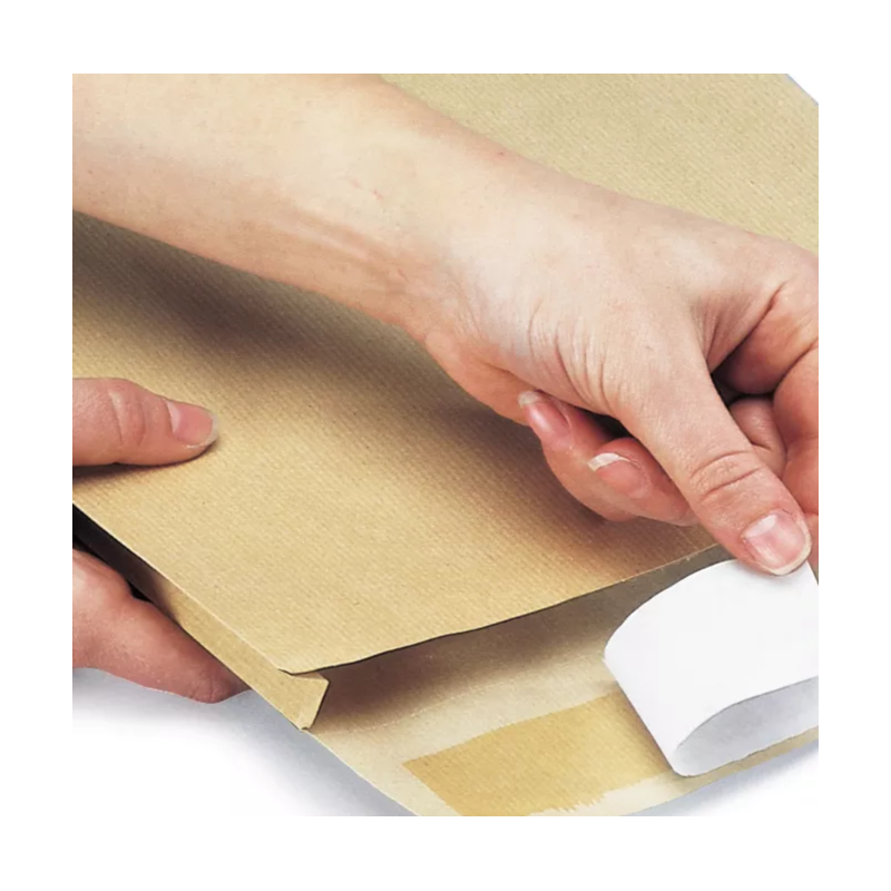 Enveloppes en papier kraft auto-adhésives, sac kraft vierge