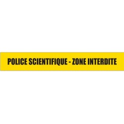 Rubalise "Police Scientifique - Zone interdite"- 7.5 x 100 m - l'unité
