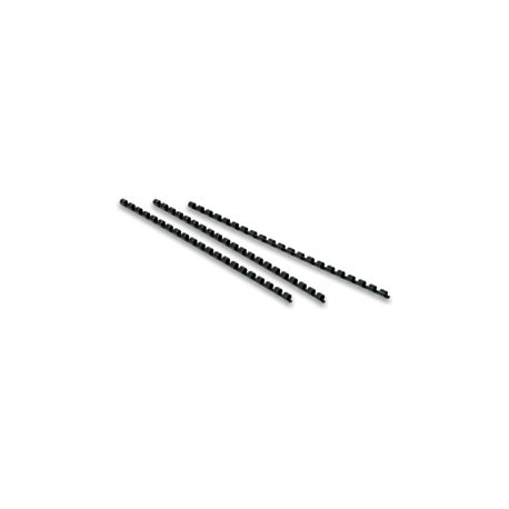 Reliure plastique noire 8 mm - lot de 100