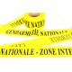Rubalise "GENDARMERIE NATIONALE - ZONE INTERDITE" 7.5 cm x 100 m - l'unité