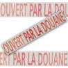 Adhésif "OUVERT PAR LA DOUANE" - 5 cm x 100 m - l'unité
