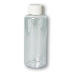 Flacon 125 ml HDPE naturel + capsule à vis PP blanche pour ECOSPRAY - l'unité
