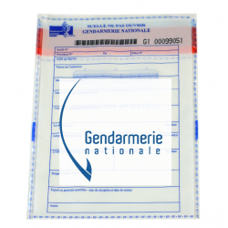 Sachets scellés sécurisés Gendarmerie Nationale - lot de 50