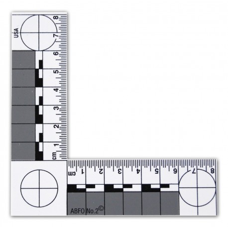 Equerre en plastique magnétique (ABFO) pour mesure photographique 10.5 x 10.5 cm - l'unité