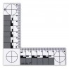 Equerre magnétique (ABFO) pour mesure photographique 10.5 x 10.5 cm - l'unité