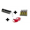 Lampe UV de poche avec dragonne + lunettes + piles - le kit