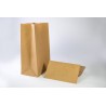 Sacs Kraft micro crêpe brun 90 g à soufflets - 40 x 25 + 15 cm -15L - Lot de 50 
