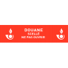 Adhésif VOID rouge sécurisé en rouleau 35 mm x 20 m "DOUANE SCELLE NE PAS OUVRIR" - l'unité